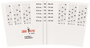 3m pps (original series) mix ratio insert - generic, 16067, 3 oz, 10 inserts per pack