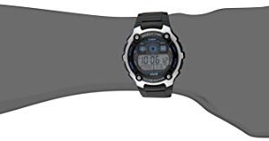 Casio AE-2000W-1AVCF Men's AE2000W-1AV Silver-Tone and Black Multi-Functional Digital Sport Watch