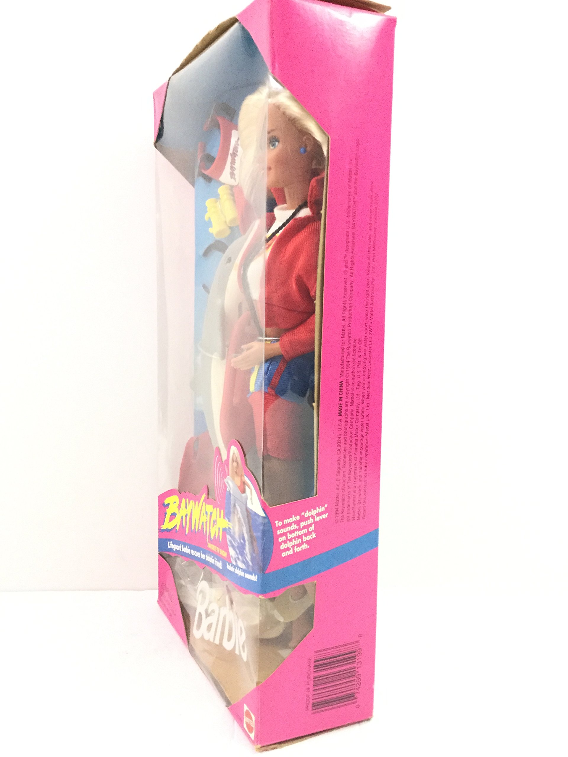 BAYWATCH BARBIE Doll with Dolphin & Accessories 1994