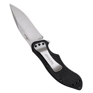 Kershaw Clash Pocketknife, 3" 8Cr13MoV Steel Drop Point Blade, Assisted One-Handed Flipper Opening, Folding Utility EDC