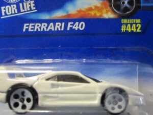 hot wheels ferrari f40 1996 #442 with white 5 dot wheels