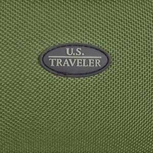 U.S. Traveler Rio Fabric Expandable Carry-on Luggage, Green, 2 Wheel