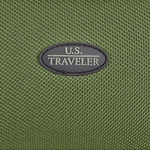 U.S. Traveler Rio Fabric Expandable Carry-on Luggage, Green, 2 Wheel