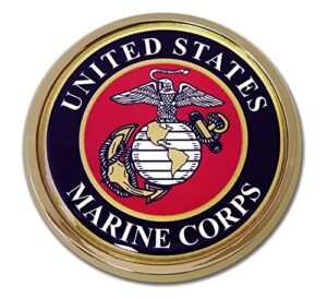 united states marine corps eagle chrome auto emblem