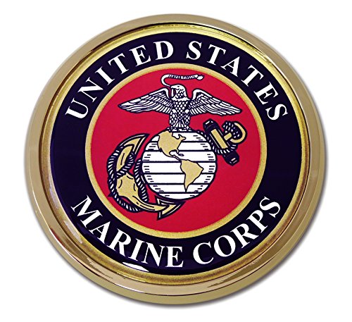 United States Marine Corps Eagle Chrome Auto Emblem