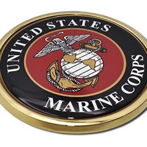 United States Marine Corps Eagle Chrome Auto Emblem