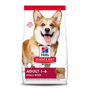 hill's science diet dry dog food, adult, small bites, lamb meal & brown rice recipe, 4.5 lb. bag