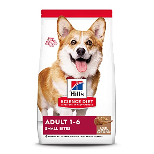 Hill's Science Diet Dry Dog Food, Adult, Small Bites, Lamb Meal & Brown Rice Recipe, 4.5 lb. Bag