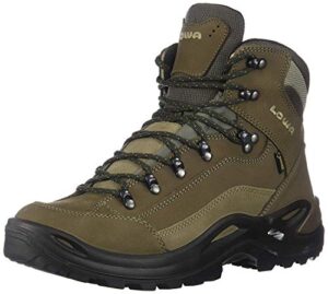 lowa women's renegade gtx mid hiking boot,stone,6 w us