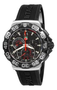 tag heuer men's cah1010.ft6026 formula 1 grande date black dial watch