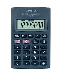 casio big display 8 digit calculator hl4
