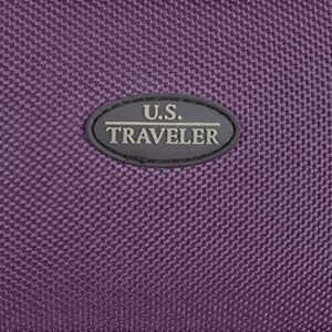 U.S. Traveler Rio Rugged Fabric Expandable Carry-on Luggage, Purple, 2 Wheel