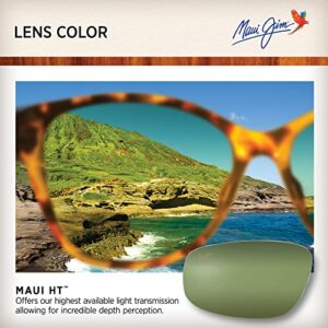 Maui Jim Men's and Women's Lighthouse Polarized Rimless Sunglasses, Trans Smoke Grey/Maui HT™, Medium