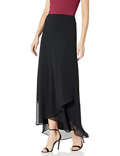 Alex Evenings womens Long Dress (Regular and Plus Sizes) Skirt, Black, Medium US