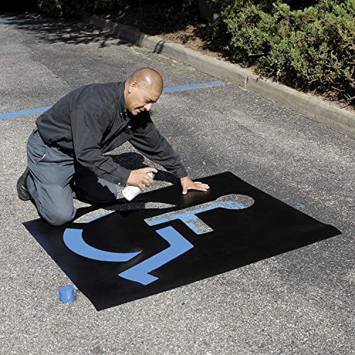 Global Industrial Parking Lot Stencil, Handicapped Symbol