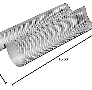 Chicago Metallic Commercial II Non-Stick Perforated French Bread Pan -