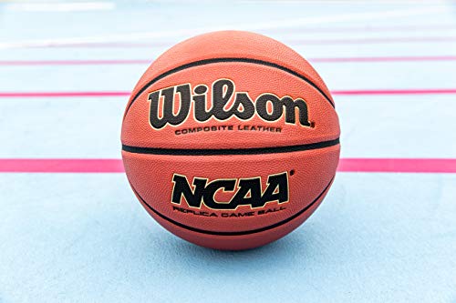 WILSON NCAA Replica Game Basketball - Brown, Intermediate - 28.5"