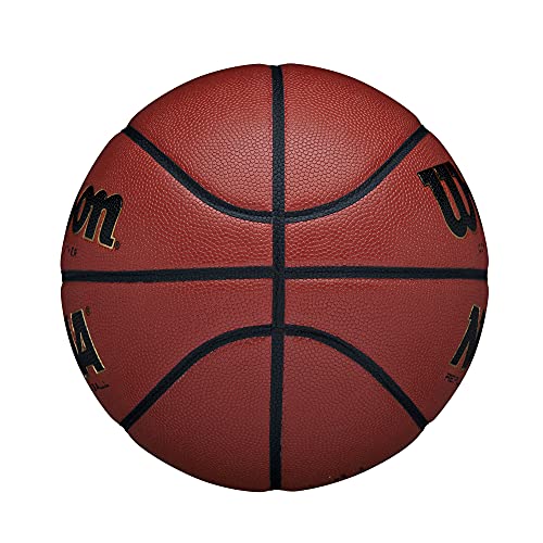 WILSON NCAA Replica Game Basketball - Brown, Intermediate - 28.5"