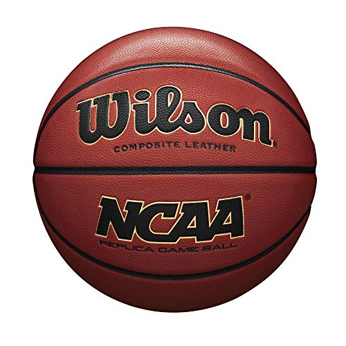 WILSON NCAA Replica Game Basketball - Brown, Intermediate - 28.5"