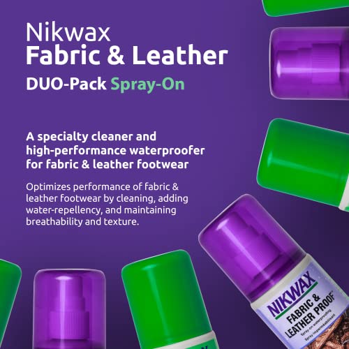 Nikwax Fabric & Leather Footwear Cleaning and Waterproofing DUO-Pack, 125ml