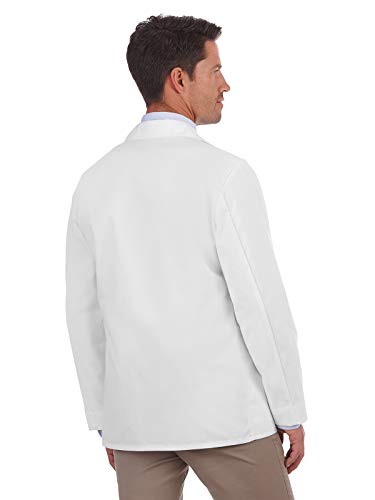 Meta 6119 Unisex 30" Lab Coat, White, M