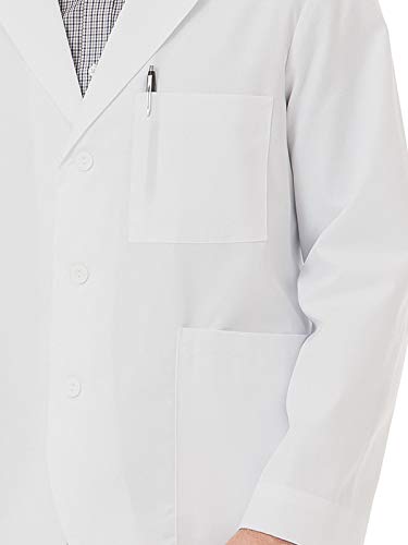 Meta 6119 Unisex 30" Lab Coat, White, M