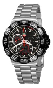 tag heuer men's cah1010.ba0860 formula 1 grande date chronograph black dial watch