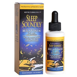 sleep soundly melatonin, 2 fl oz