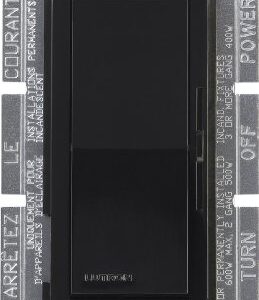 Lutron DVLV-600P-BL Diva Magnetic Low-Voltage Dimmer, Black