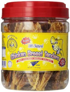 pet center dpc88454 chicken breast tenders dog treat, 1-pound