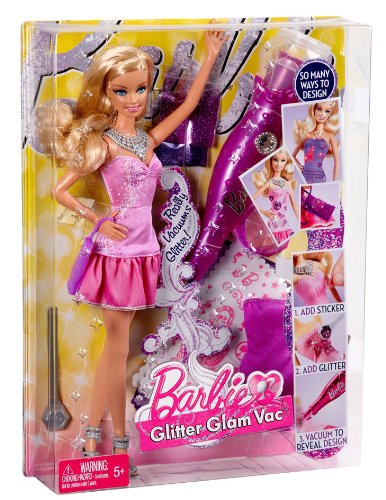 Barbie Loves Glitter Glam Vac and Doll