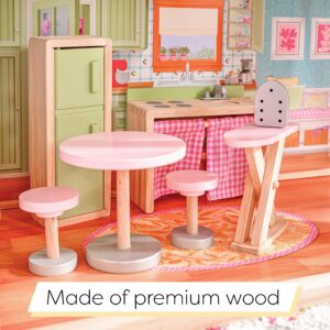 KidKraft Majestic Mansion Wooden Dollhouse with 34-Piece Accessories, Working Elevator and Garage, Gift for Ages 3+