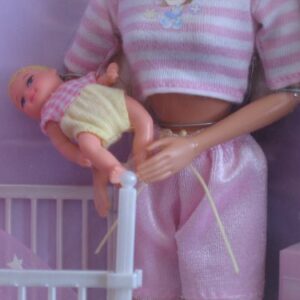 Barbie and Krissy Bedtime Baby with Musical Crib