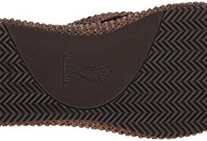 Volatile Womens Flip Flop Wedge Sandal, Brown, 9 B US