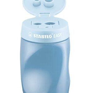 Ergonomic Container Sharpener - STABILO EASYsharpener - 3 in 1 - Right-Handed - Blue