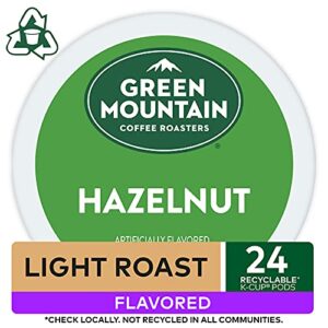 Green Mountain Coffee Roasters Hazelnut, Single-Serve Keurig K-Cup Pods, Flavored Light Roast Coffee, 24 Count