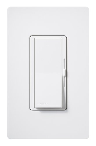 Lutron, Snow DVSCELV-300P-SW Diva 300-watt Single Pole Electronic Low-Voltage Dimmer, 1 Pack