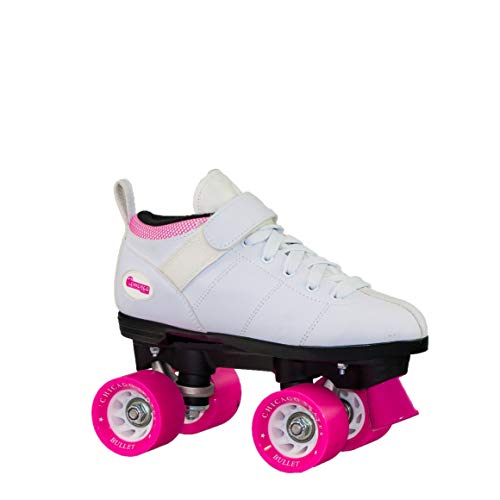 Chicago Bullet Ladies Speed Roller Skate –White Size 7