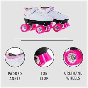 Chicago Bullet Ladies Speed Roller Skate –White Size 7