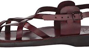 Holy Land Market Unisex Genuine Leather Biblical Sandals - Jesus -Yashua Style III - European 43