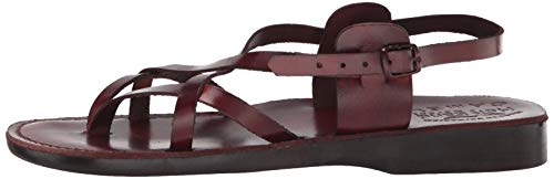 Holy Land Market Unisex Genuine Leather Biblical Sandals - Jesus -Yashua Style III - European 43