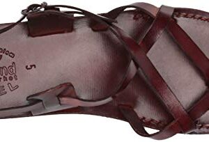 Holy Land Market Unisex Genuine Leather Biblical Sandals - Jesus -Yashua Style III - European 43