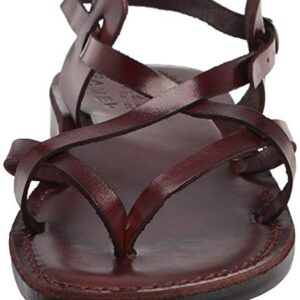 Holy Land Market Unisex Genuine Leather Biblical Sandals - Jesus -Yashua Style III - European 43