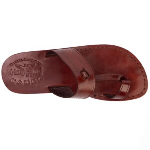 Holy Land Market Unisex Adults/Children Genuine Leather Biblical Sandals/Flip Flops/Slides/Slippers (Jesus - Yashua) Nazareth Style