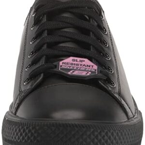 Skechers for Work Women's Gibson-Hardwood Slip-Resistant Sneaker, Black, 8.5 M US