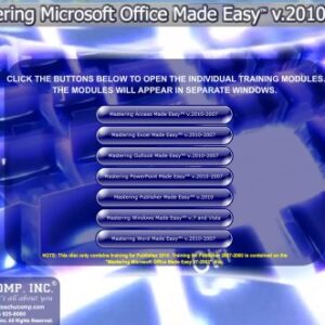 TEACHUCOMP Video Training Tutorial for Microsoft Office 2010 DVD-ROM Course and PDF Manuals