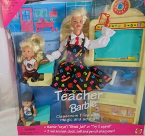 teacher barbie doll set