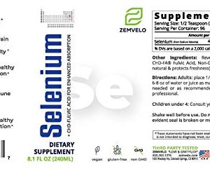 Liquid Ionic Selenium | 96 Day Supply | Longevity and Wellness | Adult Healthy Aging Supplement | Natural Inflammatory Response