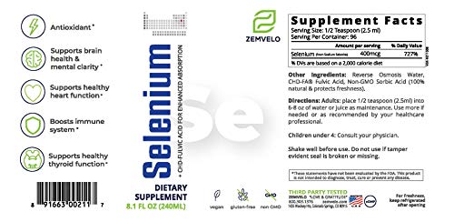 Liquid Ionic Selenium | 96 Day Supply | Longevity and Wellness | Adult Healthy Aging Supplement | Natural Inflammatory Response