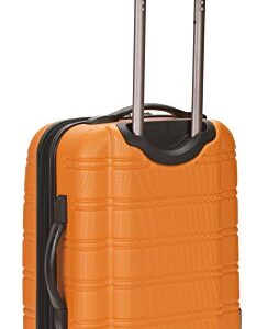 Rockland Melbourne Hardside Expandable Spinner Wheel Luggage, Orange, Carry-On 20-Inch